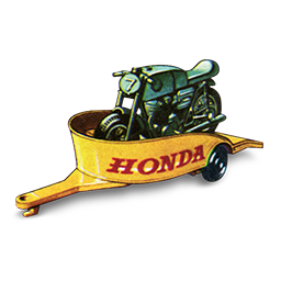 Honda Motorcycle With Trailer Icon 256x256 png